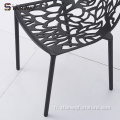 Mobilier d'extérieur Chaise à manger en aluminium et chaise de jardin